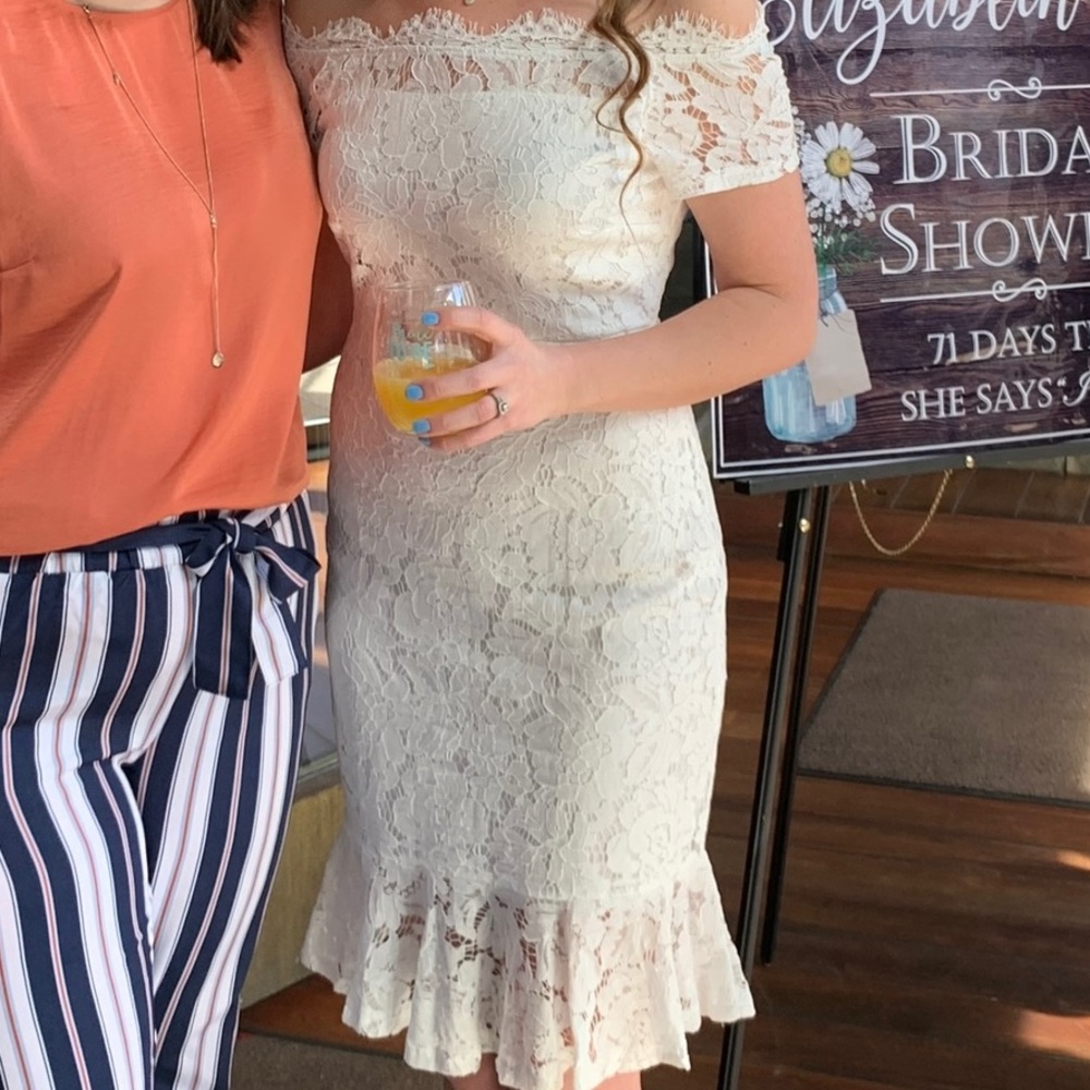 White Off the Shoulder Dress